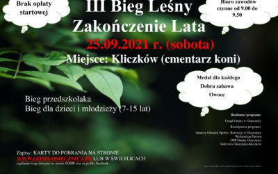 III Bieg Leśny Zakończenie Lata