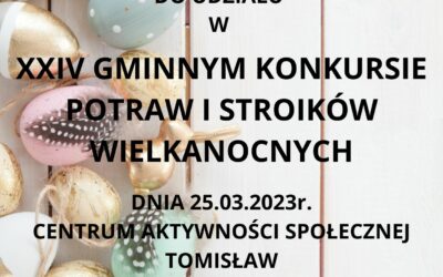 XIV GMINNY KONKURS POTRAW I  STROIKÓW WIELKANOCNYCH